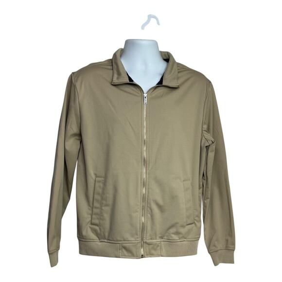 Zara man lightweight bomber jacket size large khaki - Picture 1 of 8